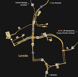 Laredo map