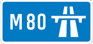 UK M80 sign