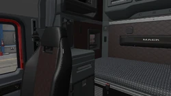 Mack Pinnacle Interior Ultra Gray S70 View