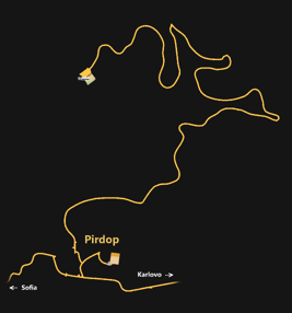 Pirdop map