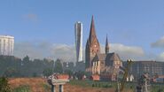 Sankt Petri Church (foreground)