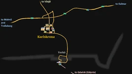 Karlskrona map