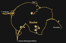 Šiauliai map