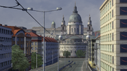 St. Stephen's Basilica with Buda Castle in the background