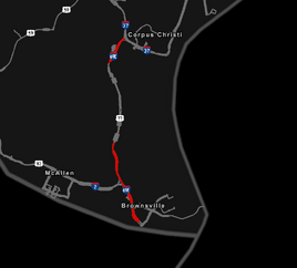 Interstate 69E map