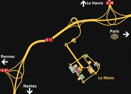 Le Mans map