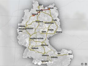 German Truck Simulator map