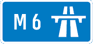 UK M6 sign
