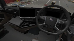 Scania S-series Interior Smart Advanced Dark UK Dashboard View