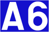 Luxemburg A6 Sign