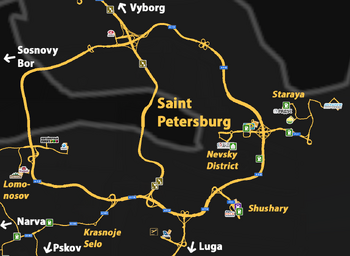 Saint Petersburg Map