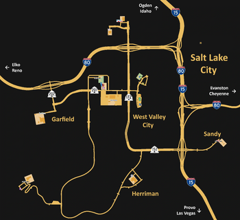 Salt Lake City map