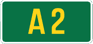 UK A2 sign