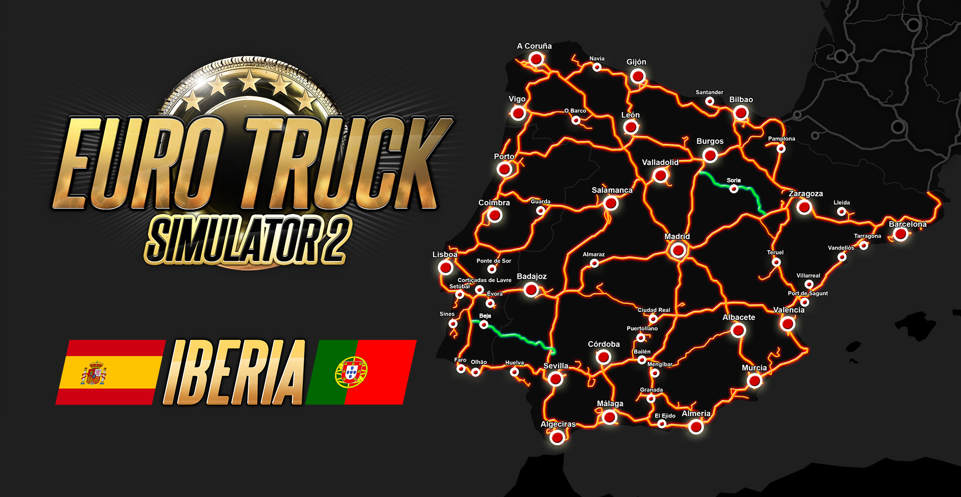 Ets2 Map With All Dlc Euro Truck Simulator 2: Iberia | Truck Simulator Wiki | Fandom