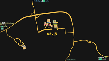 Växjö map