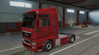 MAN TGX Paint Job Rose Red