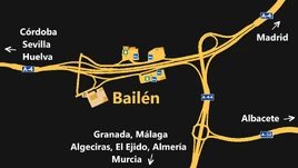 Bailen map