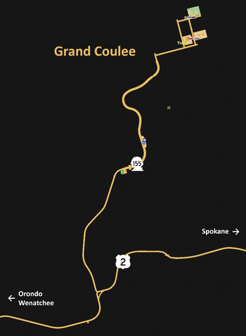 Grand Coulee map