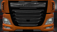Daf xf euro 6 front grille stock