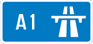 UK A1M sign