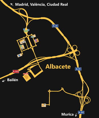 Albacete map