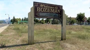 Bozeman welcome sign