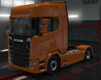 Scania S amber orange