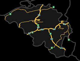 Belgium map