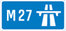 UK M27 sign