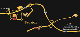 Badajoz map