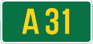 UK A31 sign