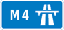 UK M4 sign