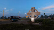 Veliky Novgorod entrance monument