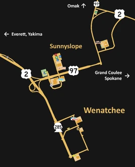 Wenatchee map