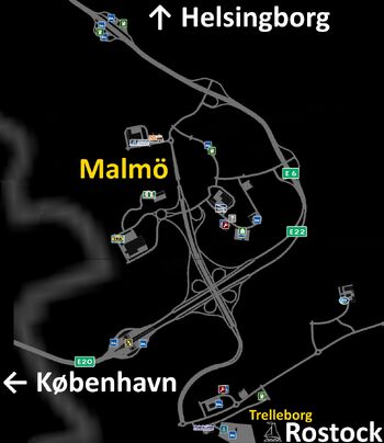 Malmö map