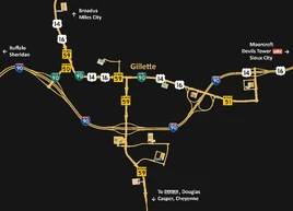 Gillette map