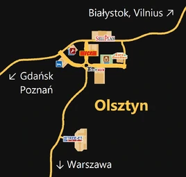 Olsztyn map