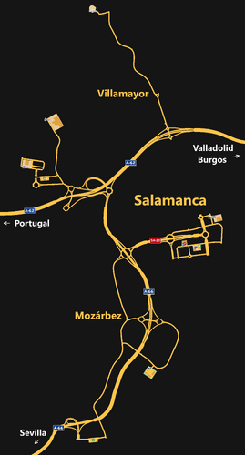 Salamanca map