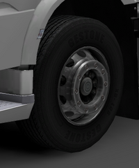 Daf xf euro 6 front wheels standard