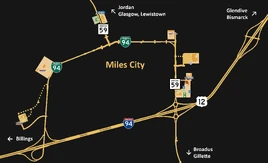 Miles City map