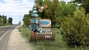 Oregon Welcome Sign