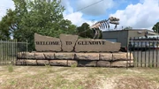 Glendive welcome sign