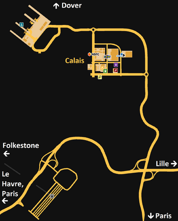 Calais map