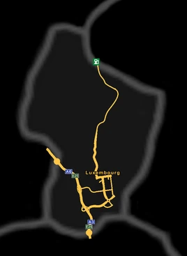 Luxembourg map