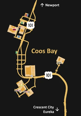 Coos Bay map