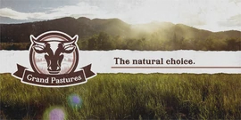 An advertisement for Grand Pastures