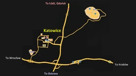 Katowice map