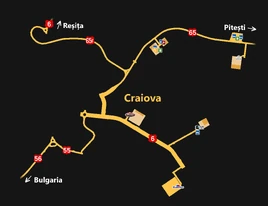 Craiova map