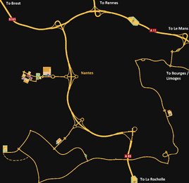 Nantes map