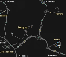 Bologna map